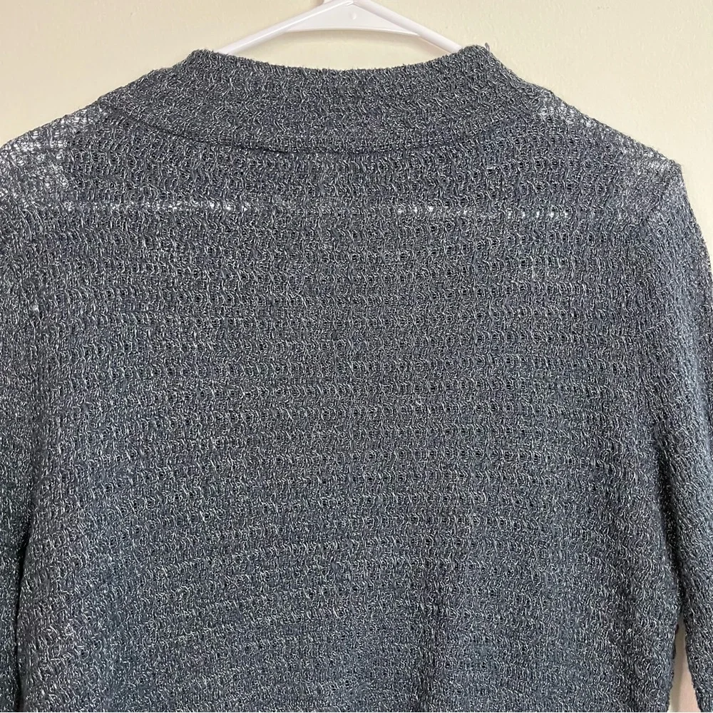Free People Charcoal Gray Mock Neck Sweater Size S Women